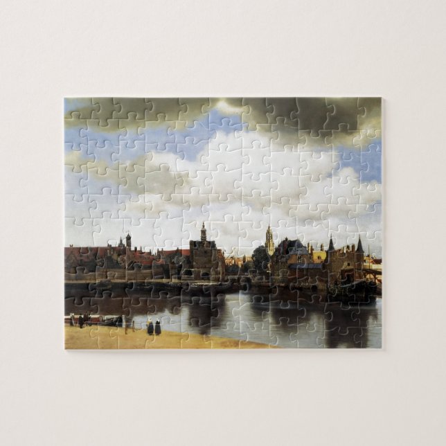 Delft från Johannes Vermeer Pussel (Horisontell)