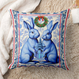 DELFT HOLIDAY BLUESThrow Pillow Kudde