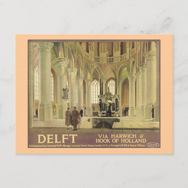 Delft LNER Poster Vykort (Framsida)