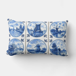 Delft Stil Tiles Pillow Lumbarkudde