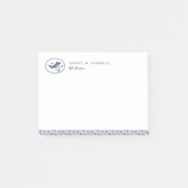 Delft surrfåglar & löv post-it block