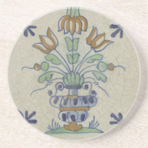 Delft Tile Antique Ceramic Flower Pot Underlägg