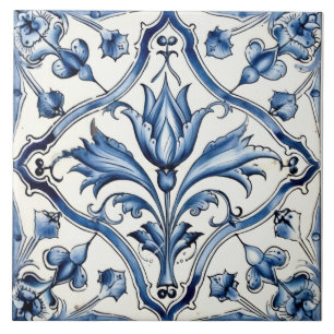Delft Tile Blue and White Tile Kakelplatta