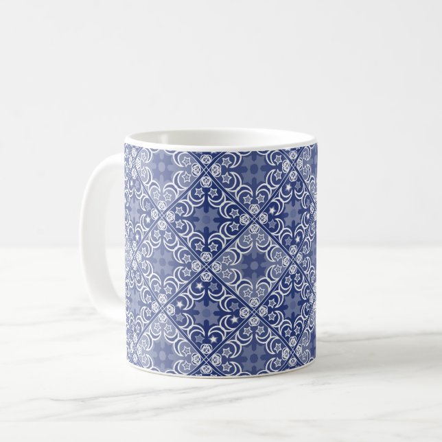 Delft tile ethnic national Dutch pattern   Kaffemugg (Framsida vänster)