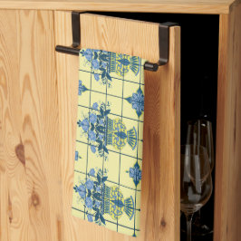 Delft Tile Mönster Kökshandduk