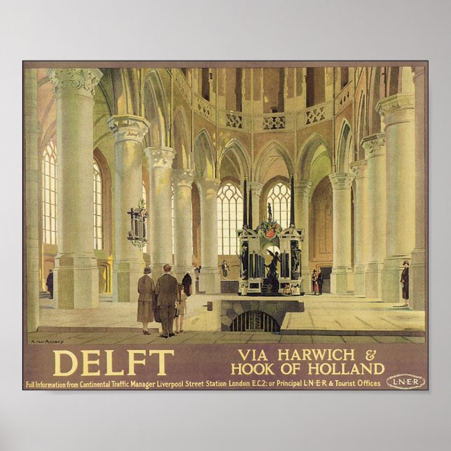 Delft Travel Poster (Framsidan)