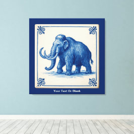 Delft Wooly Mammoth Canvastryck