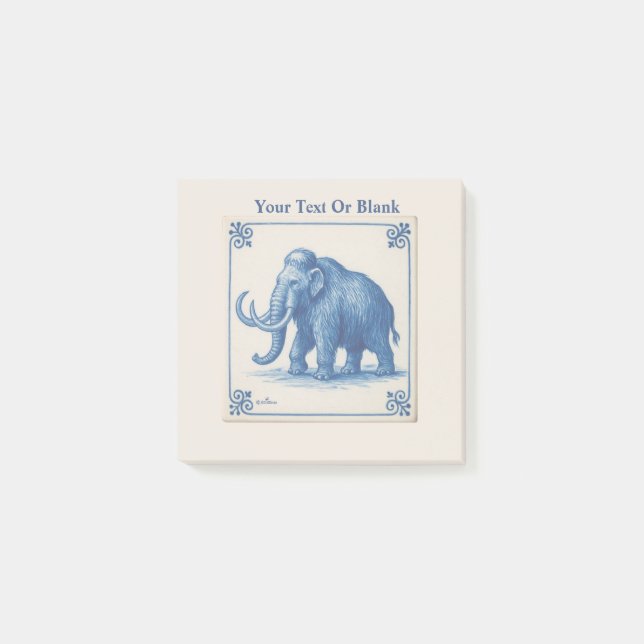 Delft Wooly Mammoth Post-it Block (Framsida)