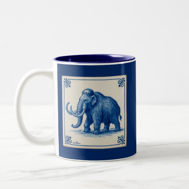 Delft Wooly Mammoth Två-Tonad Mugg (Vänster)