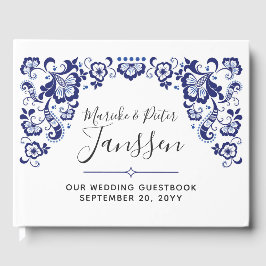 Delfts Blauw | Delft Blue Netherlands Bröllop Keep Gästböcker