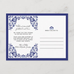 Delfts Blauw   Enfoto av Delft Blue-Tack Vykort