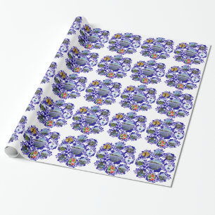 Delftware Holland för vintageDelft blått mönste Presentpapper