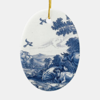 Delftware Julgransprydnad Keramik