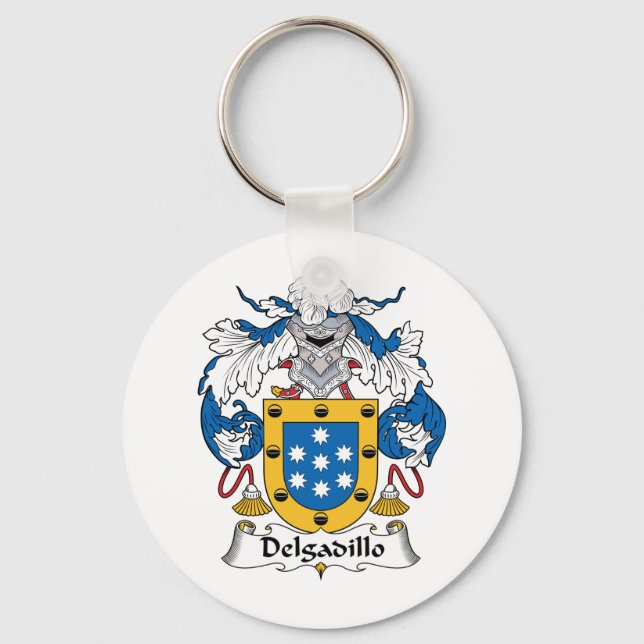 Delgadillo Family Crest Nyckelring (Framsida)