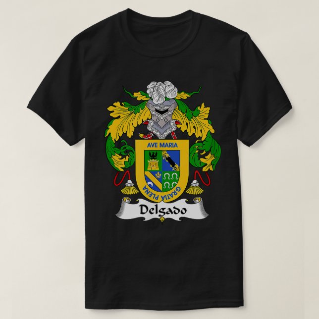Delgado Jackar om Arm Family Crest T Shirt (Design framsida)
