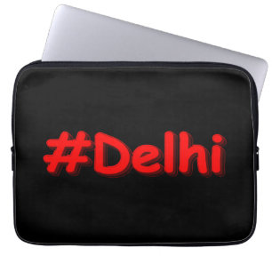 "#Delhi" Cute Design. Köp nu träboxstecken Laptop Fodral