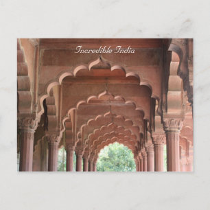 delhi fort vykort
