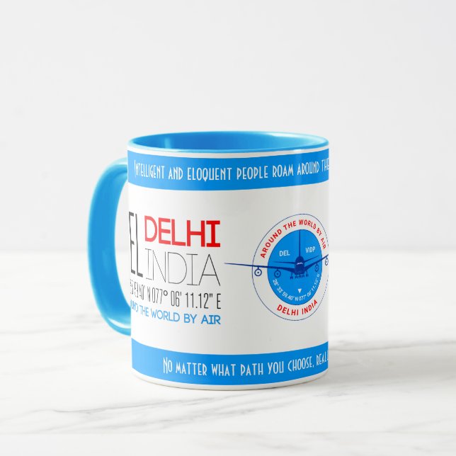 Delhi, Indiens elegant Mugg (Framsida vänster)