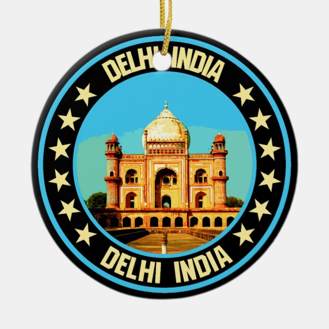 Delhi Julgransprydnad Keramik (Framsidan)