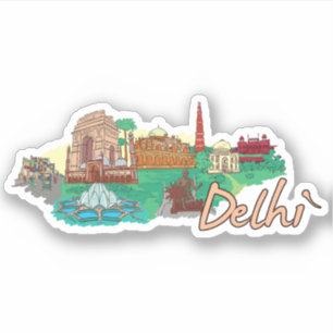 delhi klistermärken