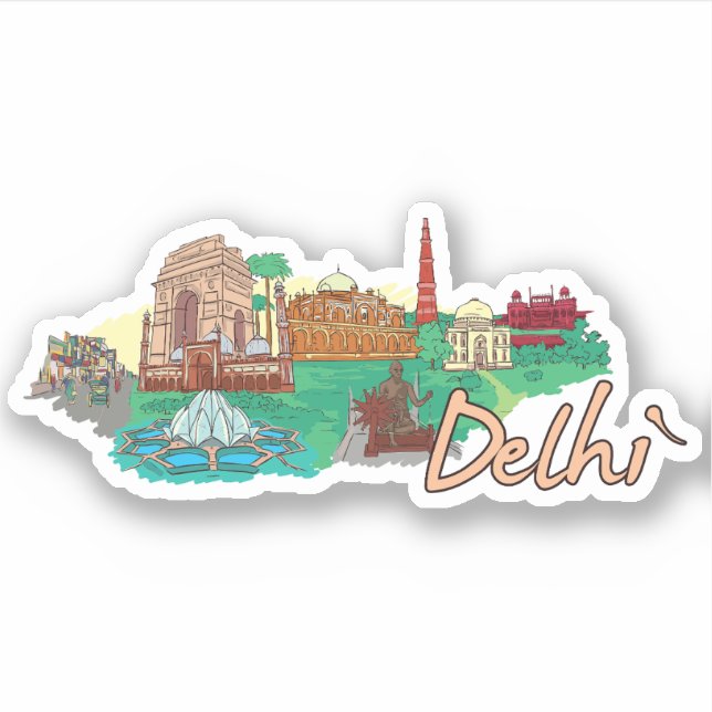delhi klistermärken (Framsida)