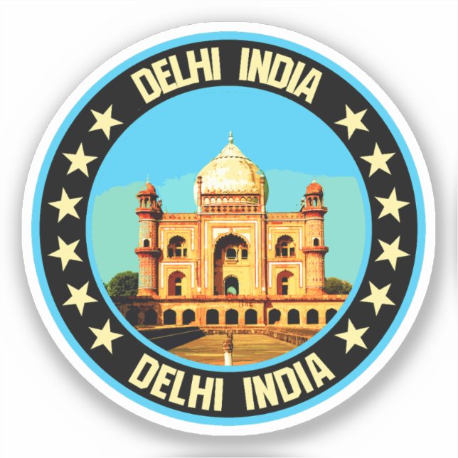 Delhi Klistermärken (Framsida)