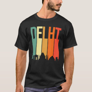 Delhi skyline Indian city Hindi Desi Design T Shirt