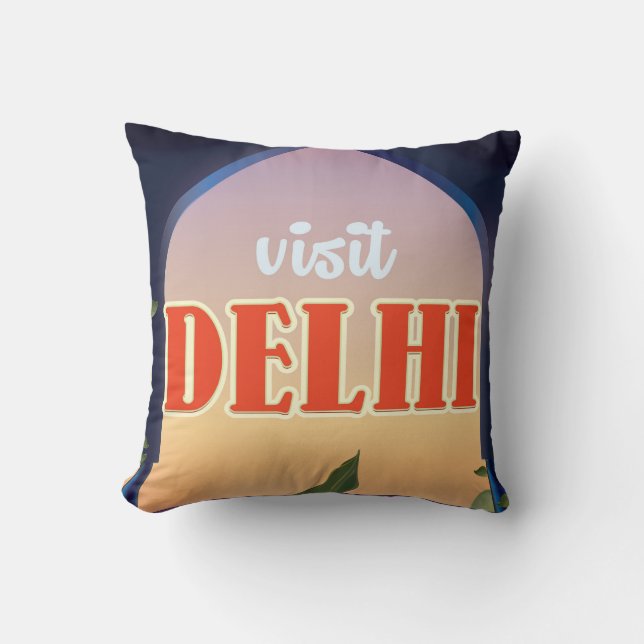 Delhi Vintage Resemina Tryck. Kudde (Framsida)