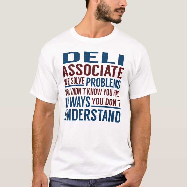 Deli-associera lösningsproblem t shirt (Framsida)