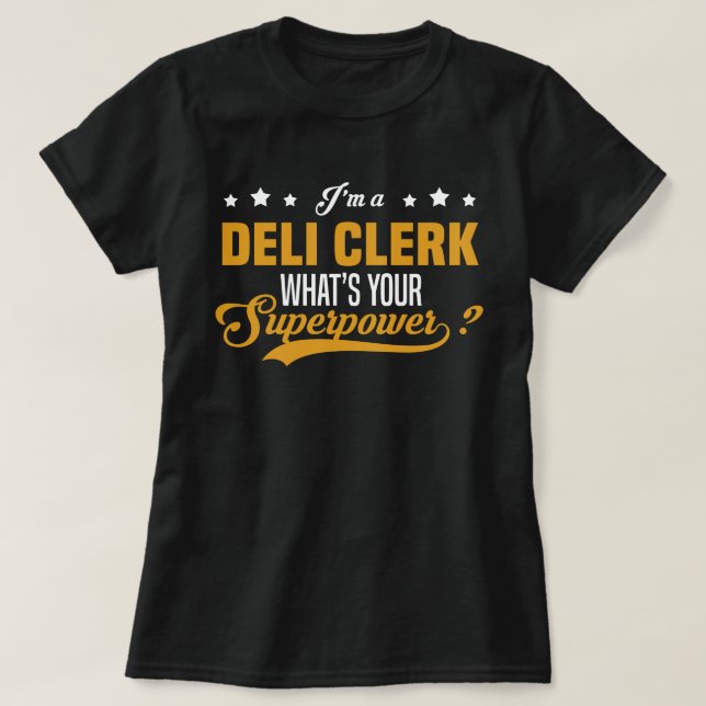 Deli Clerk T Shirt (Design framsida)