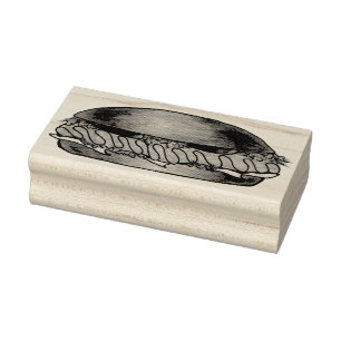Deli Ham Sub Submarine Sandwich Grinder Hoagie Stämpel