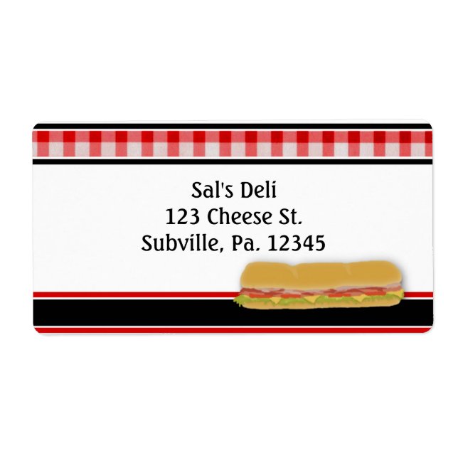 Deli Product Label Business Label Fraktsedel (Framsidan)
