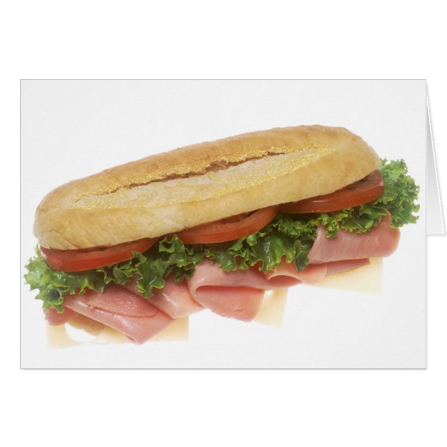 Deli Sandwich Hälsningskort (Framsidan Horizontal)