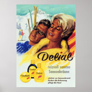 DELIAL DELIAL Velvety Sol Tan Lotion German Poster