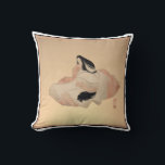 Delicate Ancient Japanese Print on Pillow Kudde<br><div class="desc">A serene rendition of a Japanese painting from long ago. This pillow adds quiet elegance to any room.</div>