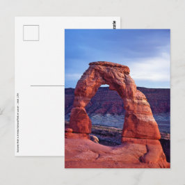 Delicate Arch i Arches National Park - Utah, USA Vykort