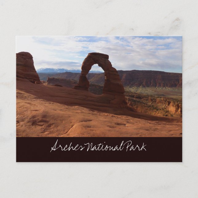 Delicate Arch I i Arches nationalpark Vykort (Framsida)