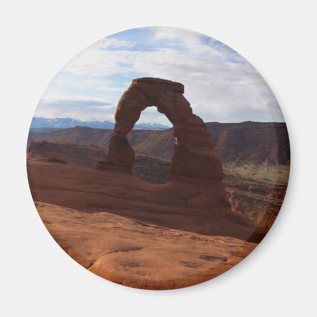 Delicate Arch I vid Arches National Park Magnet (Framsidan)