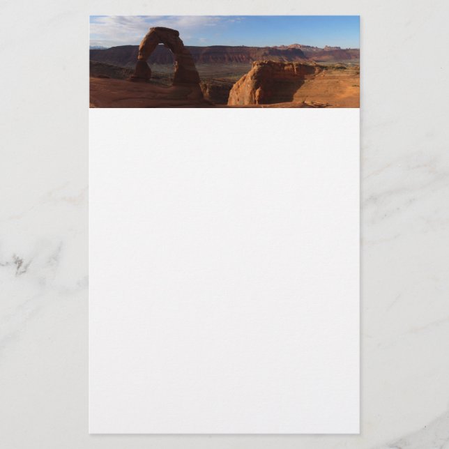 Delicate Arch II vid Arches nationalpark Brevpapper (Framsida)