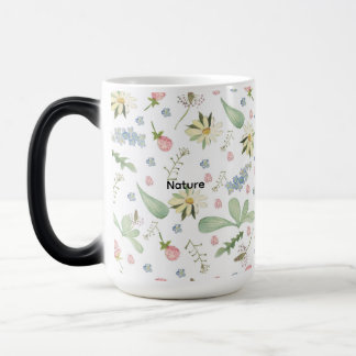 Delicate floral pattern  magisk mugg
