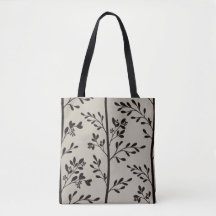 Delicate Flowers in Bloom black floral silhouette