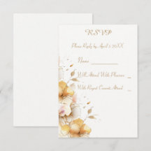 Delicate Golden Floral