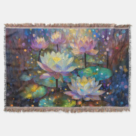 Delicate Lotus Flowers Blossoming in the Snow Filt