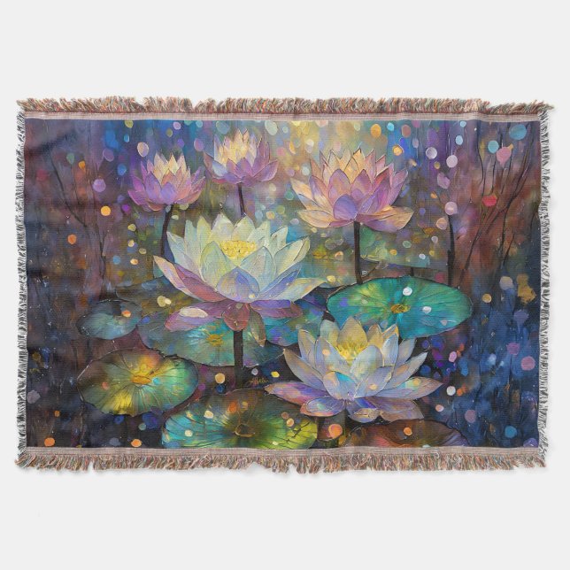 Delicate Lotus Flowers Blossoming in the Snow Filt (Framsidan)