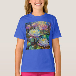 Delicate Lotus Flowers Blossoming in the Snow T Shirt