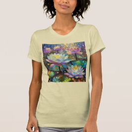 Delicate Lotus Flowers Blossoming in the Snow T Shirt