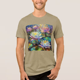 Delicate Lotus Flowers Blossoming in the Snow T Shirt
