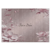 Delicate Pink Floral Cutting Board