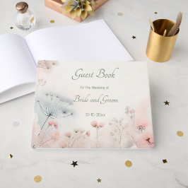 Delicate Queen Anne's Lace Wedding Guest Book Gästböcker