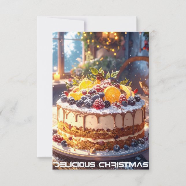 DELICIÖS CHRISTMAS - modern stil - Kort (Framsida)